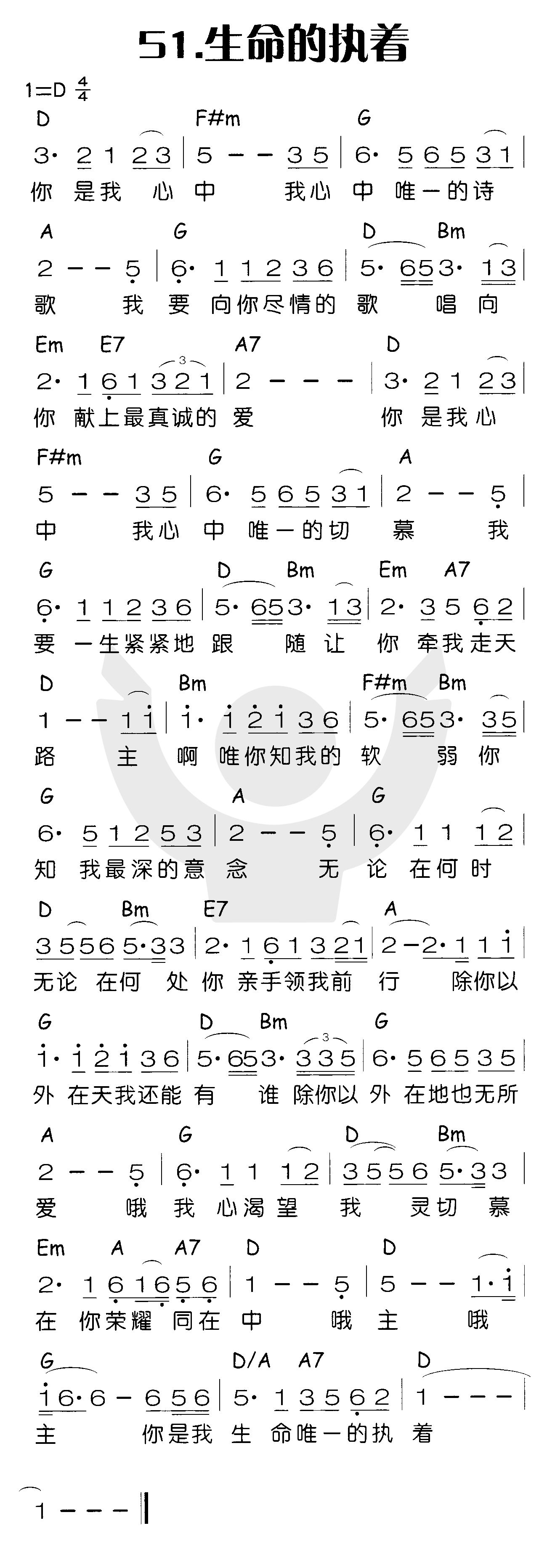 生命的执着 第 1 页