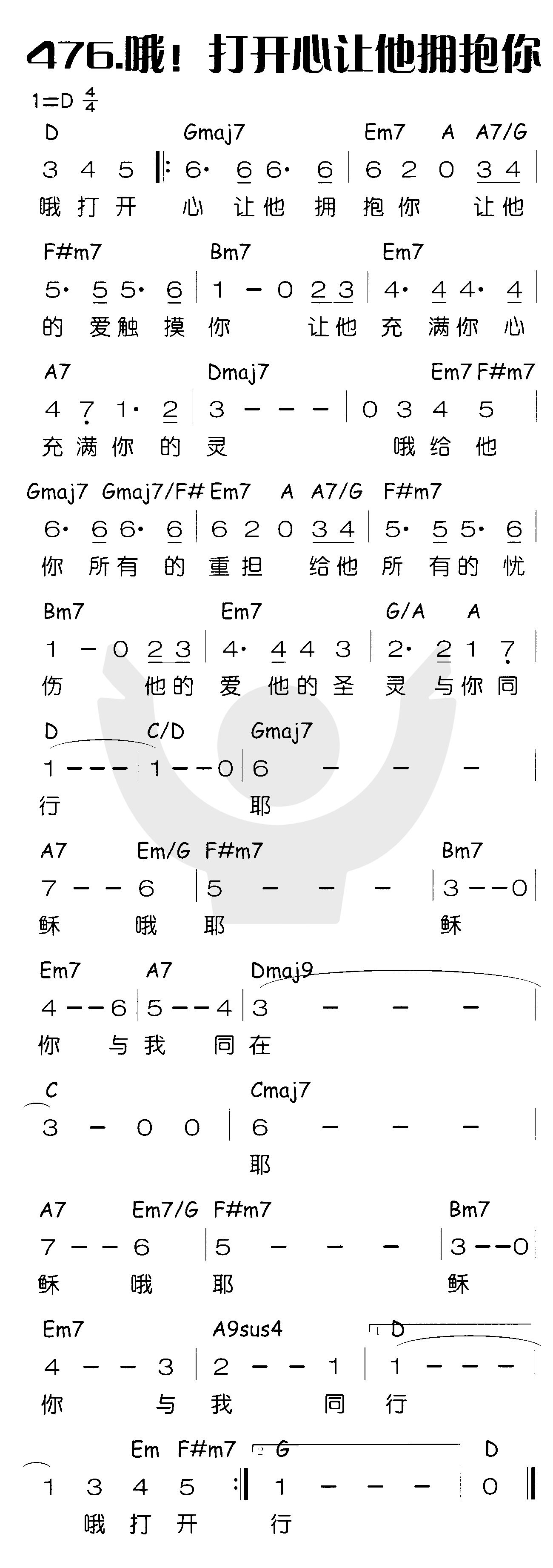 哦！打开心让他拥抱你 第 1 页