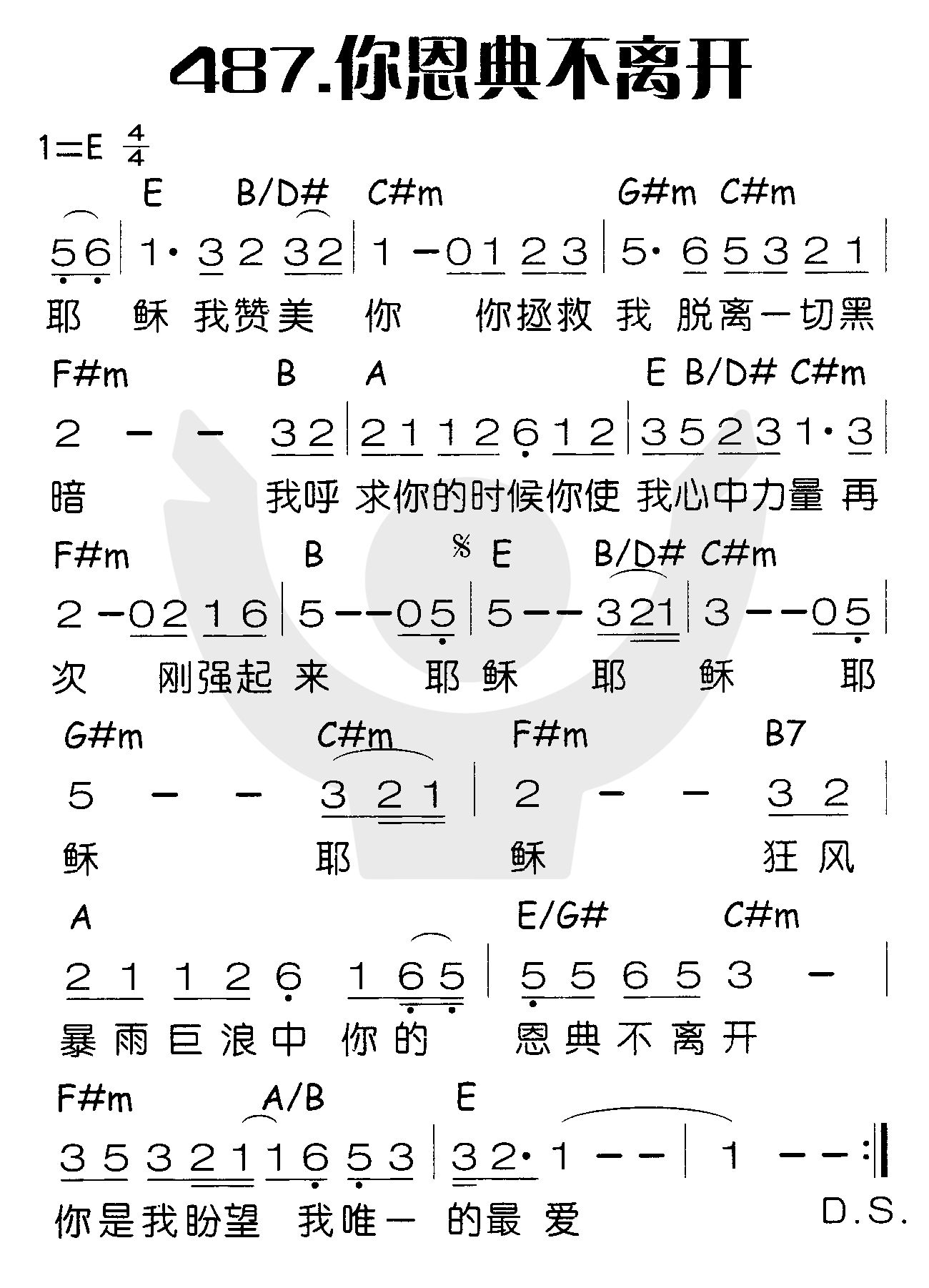 你恩典不离开 第 1 页