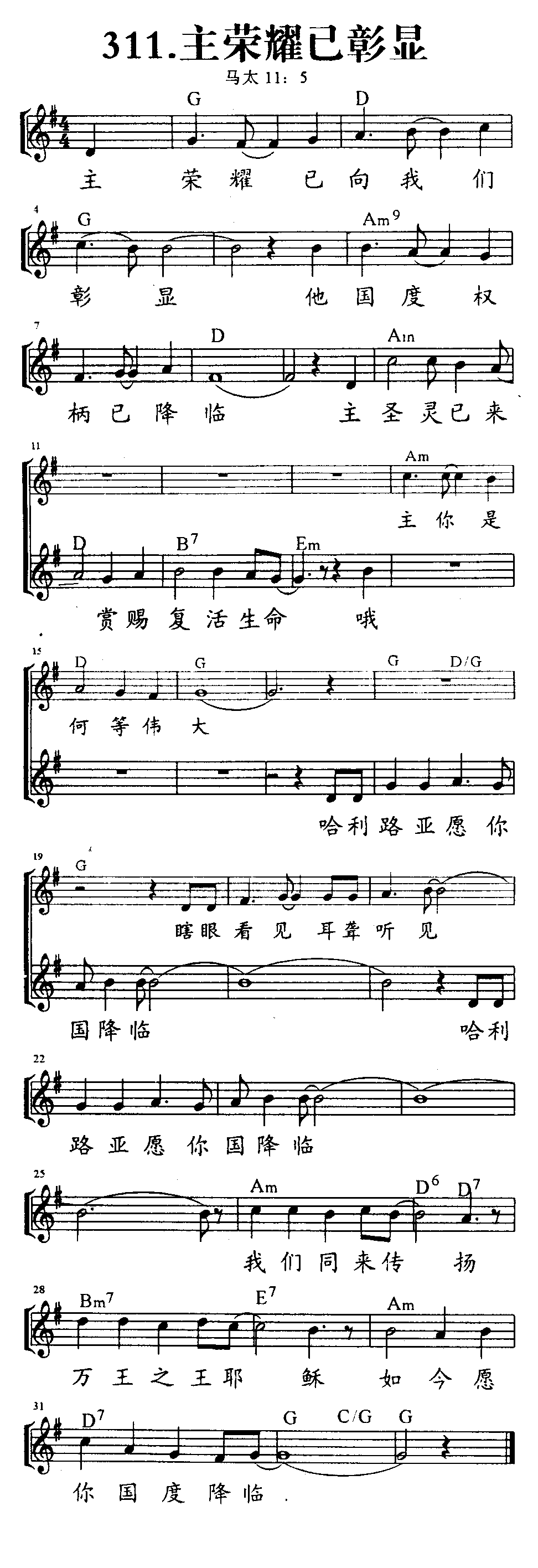 主荣耀已彰显 第 1 页