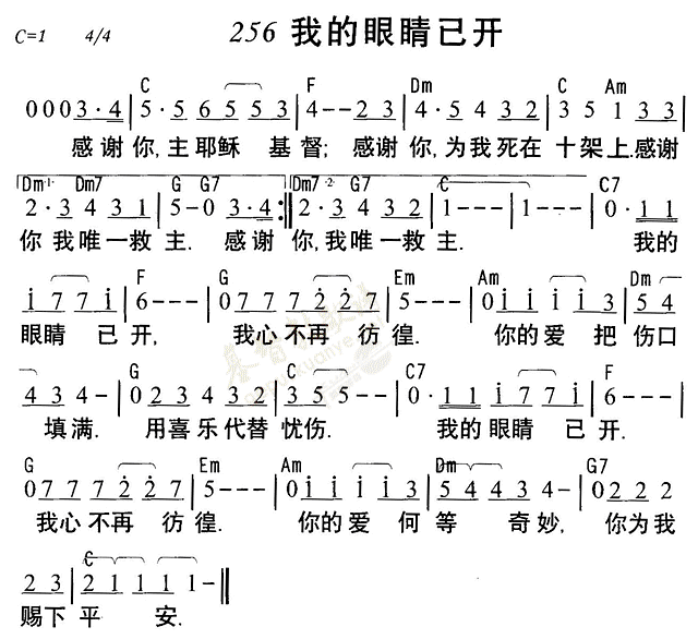 我的眼睛已开 第 1 页