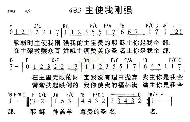 主使我刚强 第 1 页