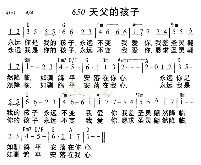 天父的孩子 第 1 页