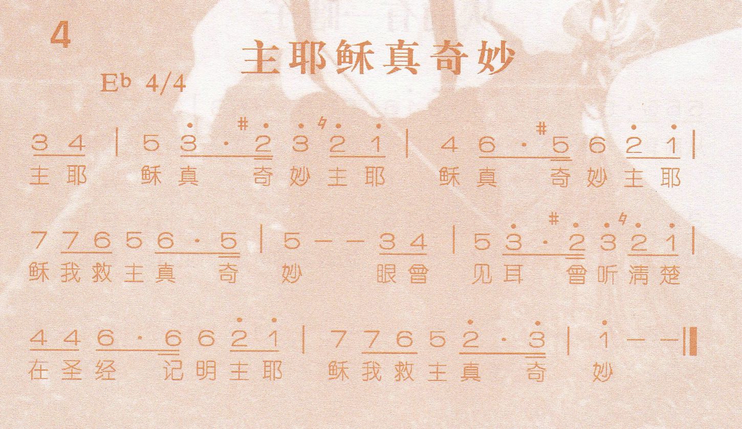 主耶稣真奇妙 第 1 页