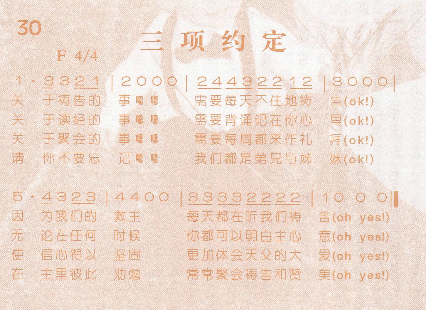 三项约定 第 1 页