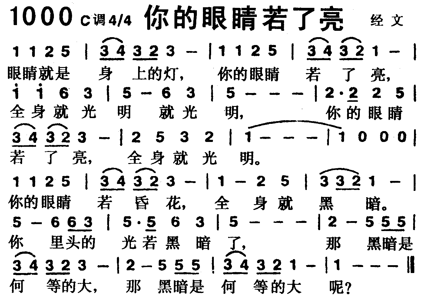 你的眼睛若了亮 第 1 页