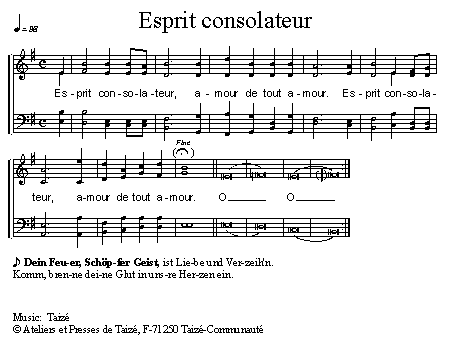 Esprit consolateur 官方五线谱 第 1 页