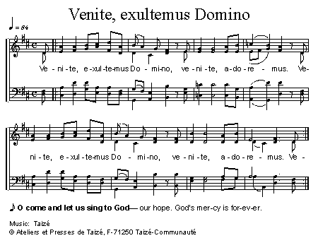 Venite, exultemus Domino 官方五线谱 第 1 页