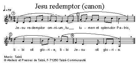 Jesu Redemptor 官方五线谱 第 1 页