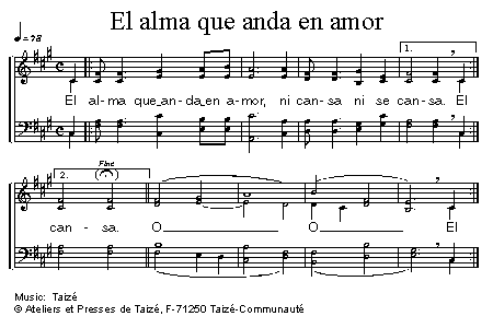 El alma que anda en amor 官方五线谱 第 1 页