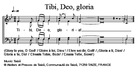 Tibi, Deo, gloria 官方五线谱 第 1 页