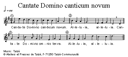 Cantate... canticum novum 官方五线谱 第 1 页
