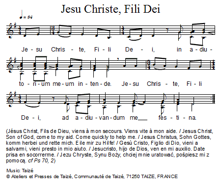 Jesu Christe, Fili Dei 官方五线谱 第 1 页