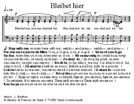Bleibet hier 官方五线谱 第 1 页