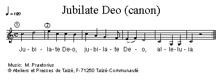 Jubilate Deo 官方五线谱 第 1 页