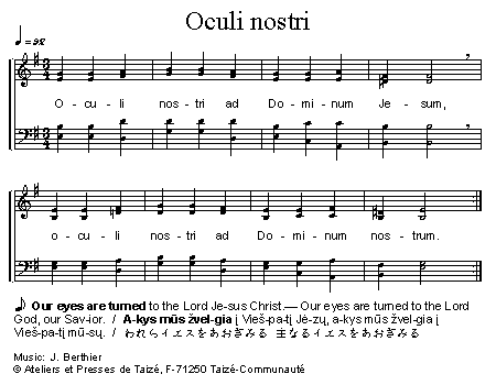 Oculi nostri 官方五线谱 第 1 页