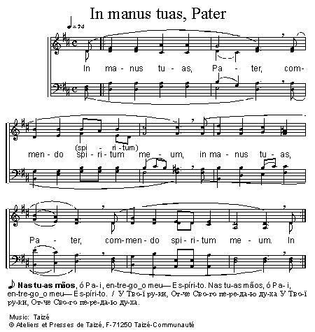 In manus tuas 官方五线谱 第 1 页