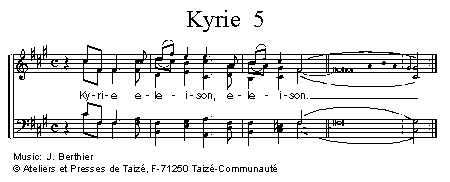 Kyrie eleison 5 官方五线谱 第 1 页