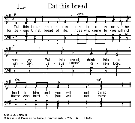 Eat this bread 官方五线谱 第 1 页