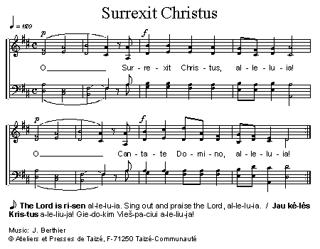 Surrexit Christus 官方五线谱 第 1 页
