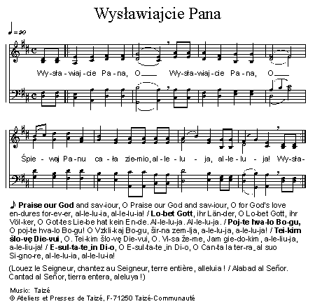Wysławiajcie Pana 官方五线谱 第 1 页