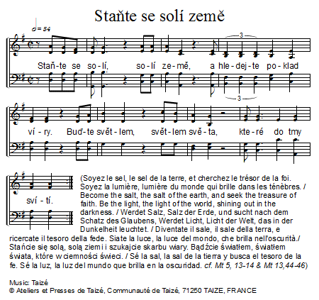 Staňte se solí 官方五线谱 第 1 页
