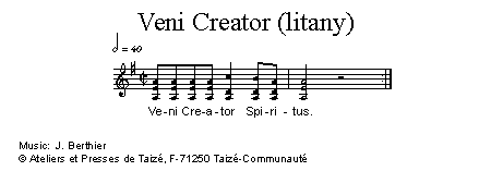 Veni Creator (litanie) 官方五线谱 第 1 页