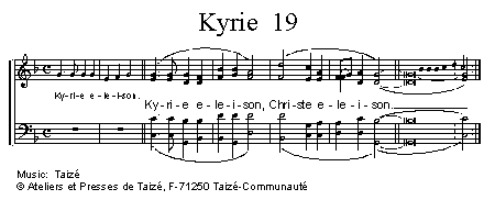 Kyrie eleison 19 官方五线谱 第 1 页
