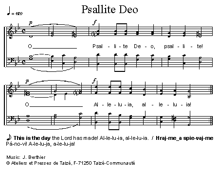 Psallite Deo 官方五线谱 第 1 页