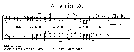 Alleluia 20 官方五线谱 第 1 页