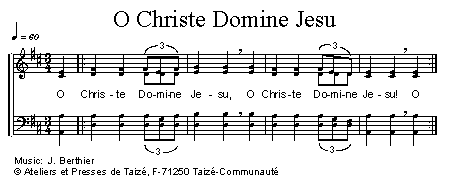 O Christe Domine Jesu 官方五线谱 第 1 页