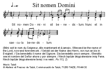 Sit nomen Domini 官方五线谱 第 1 页