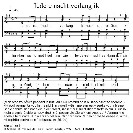 Iedere nacht verlang ik 官方五线谱 第 1 页