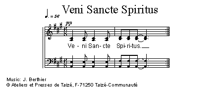 Veni Sancte Spiritus 官方五线谱 第 1 页