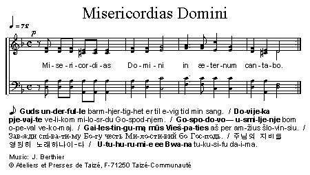 Misericordias Domini 官方五线谱 第 1 页