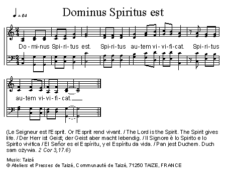 Dominus spiritus est 官方五线谱 第 1 页