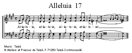 Alleluia 17 官方五线谱 第 1 页