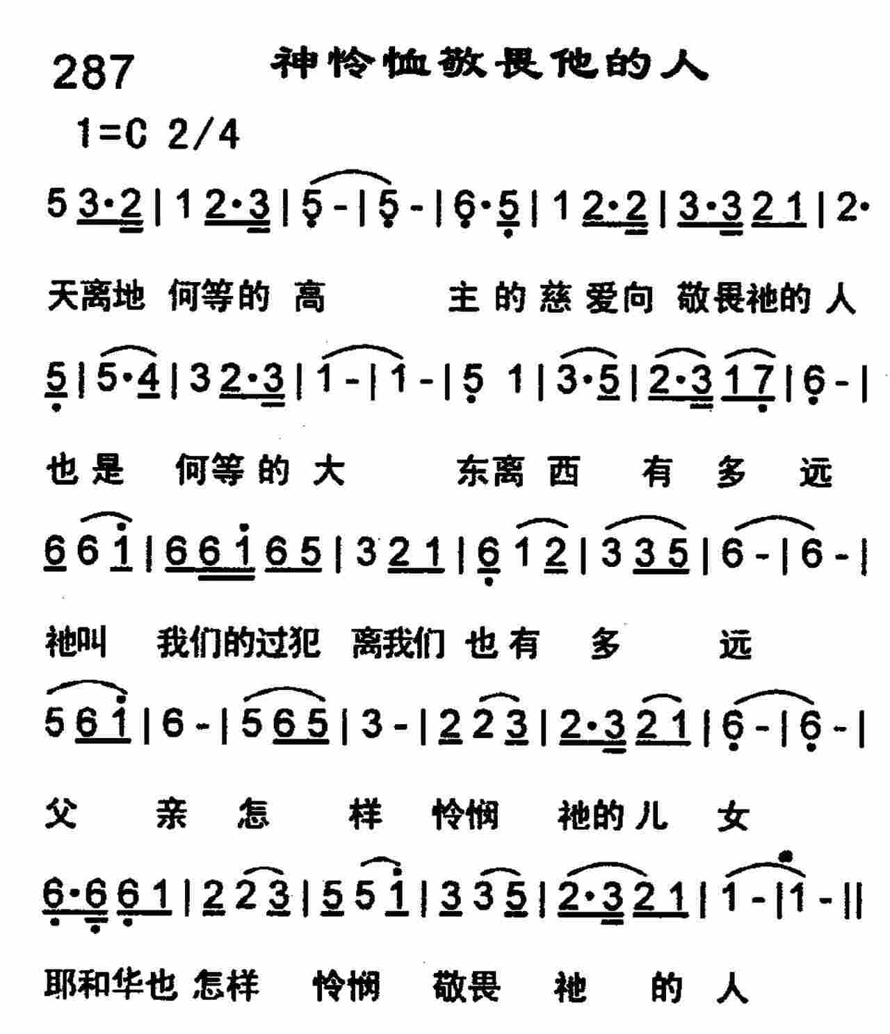 神怜恤敬畏他的人 第 1 页