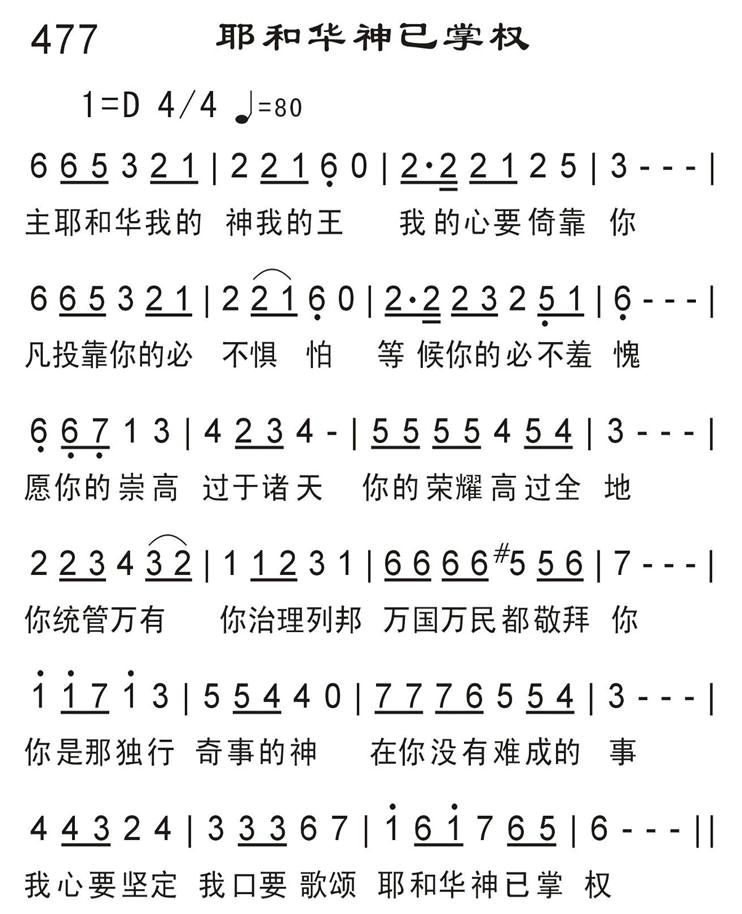 耶和华神已掌权 第 1 页