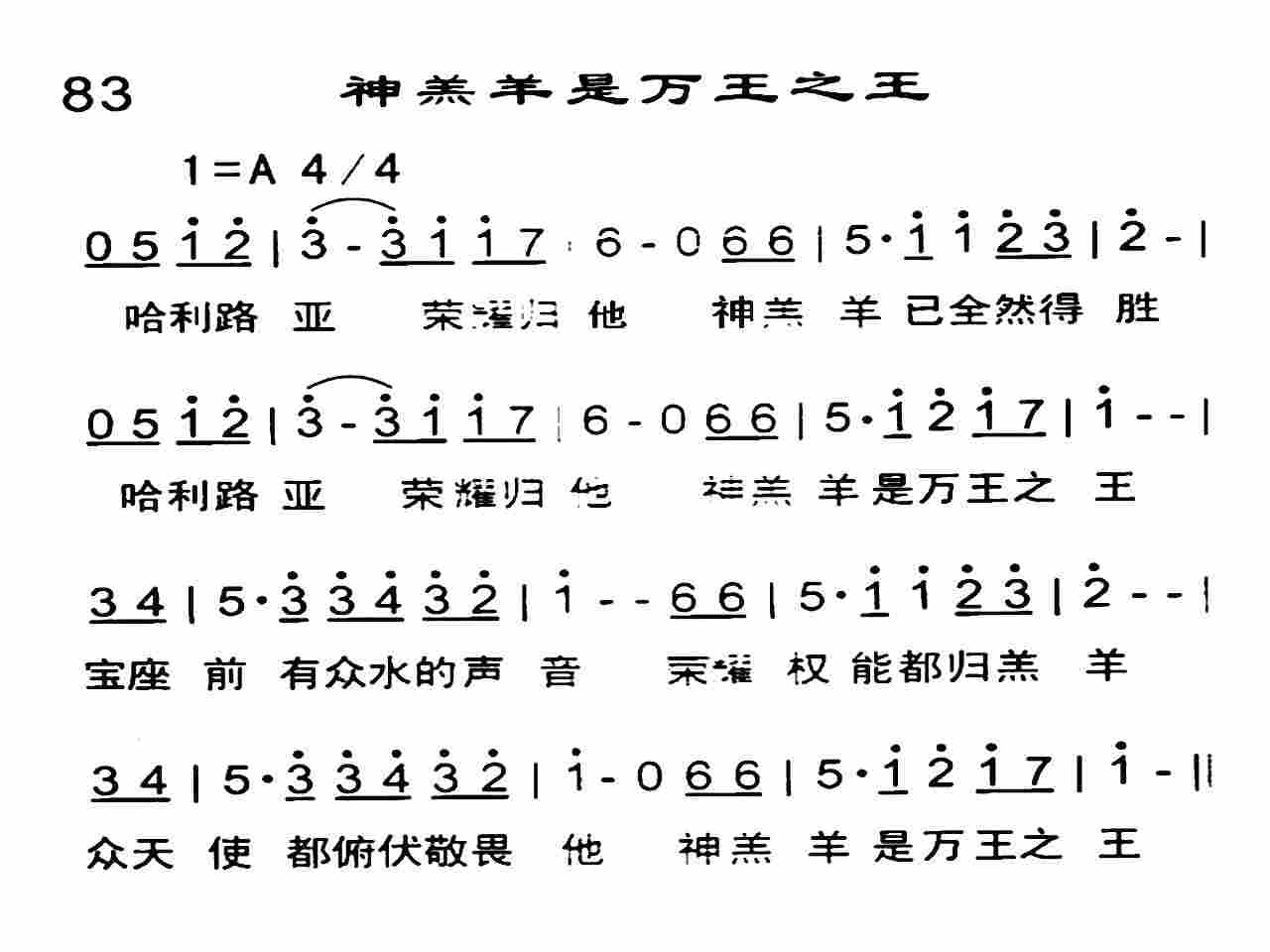 神羔羊是万王之王 第 1 页