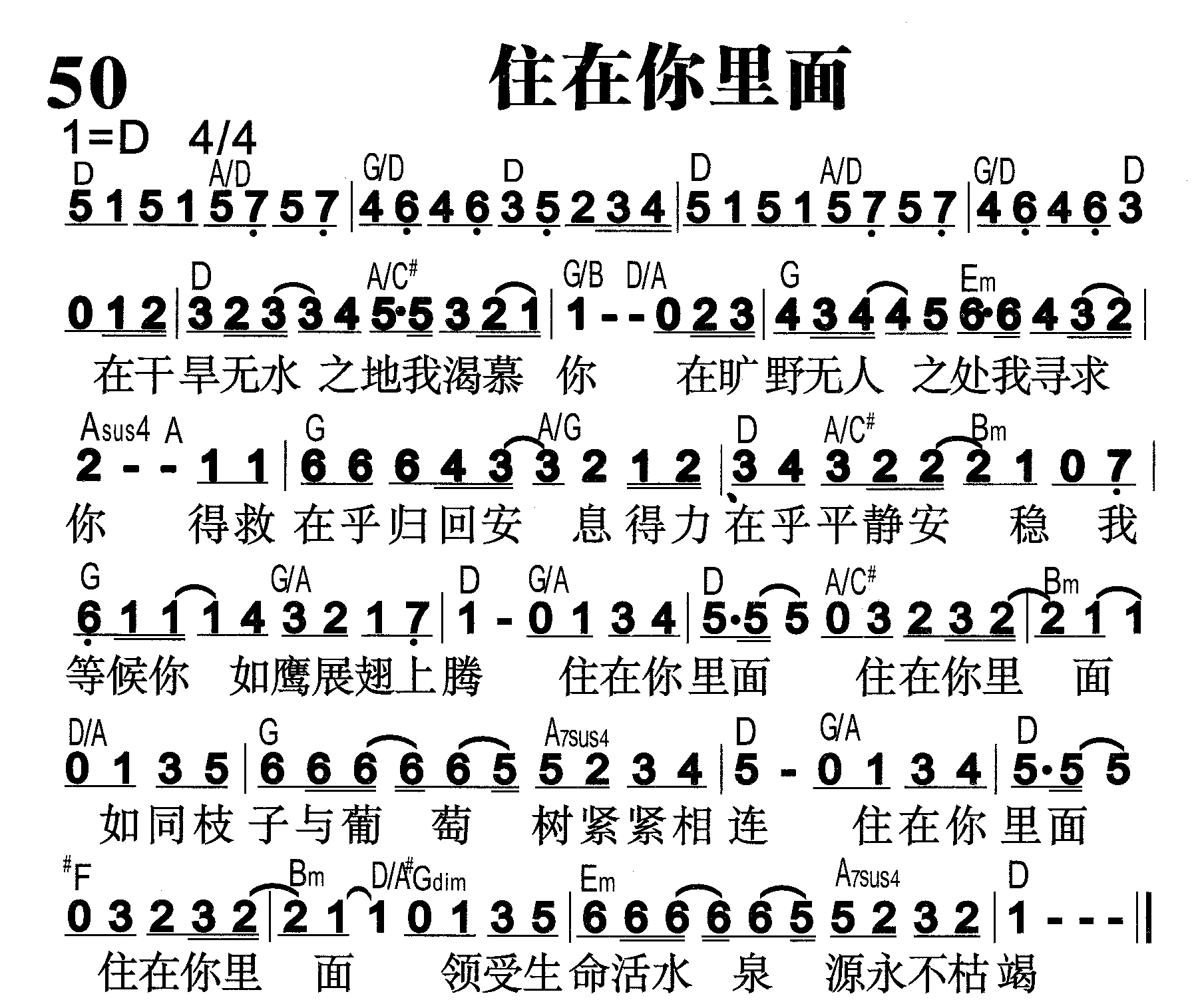 住在你里面 第 1 页