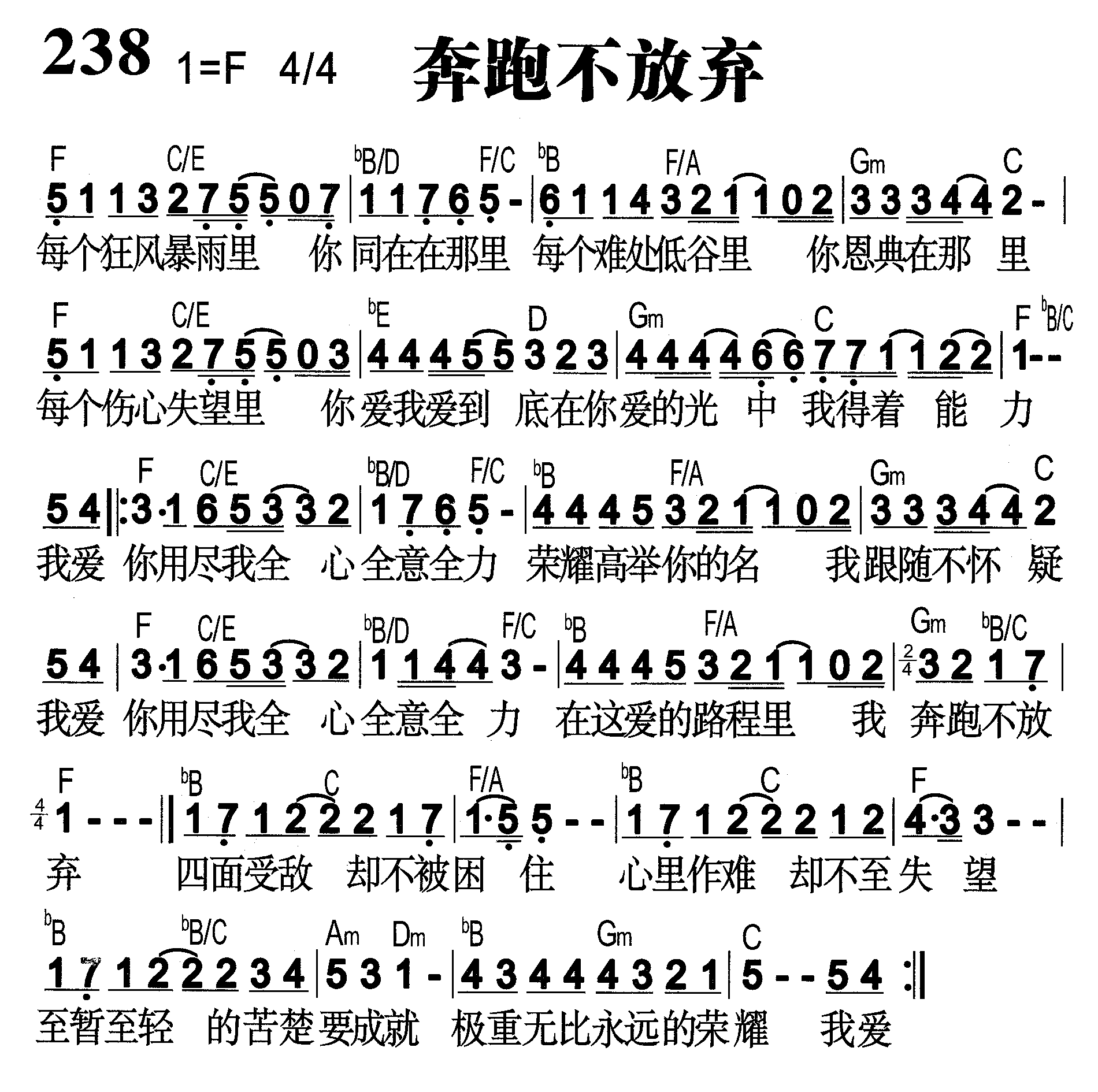 奔跑不放弃 第 1 页