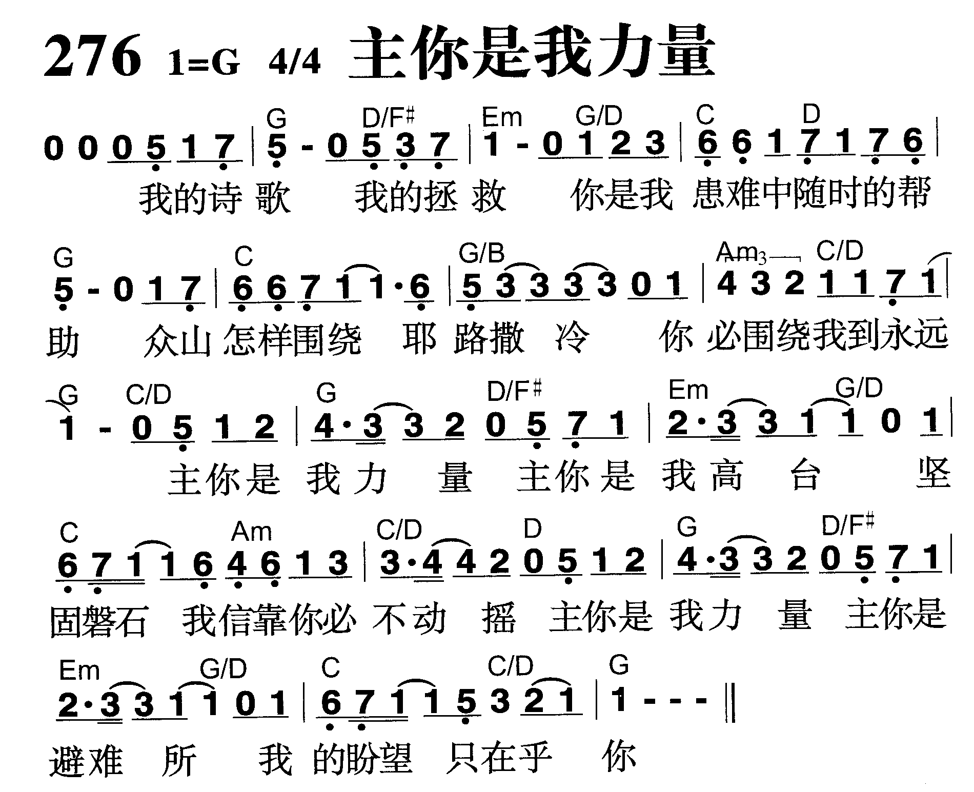 主你是我力量 第 1 页