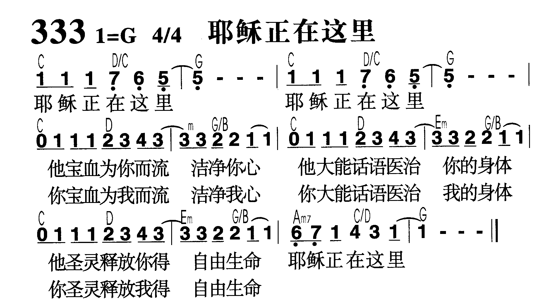 耶稣正在这里 第 1 页