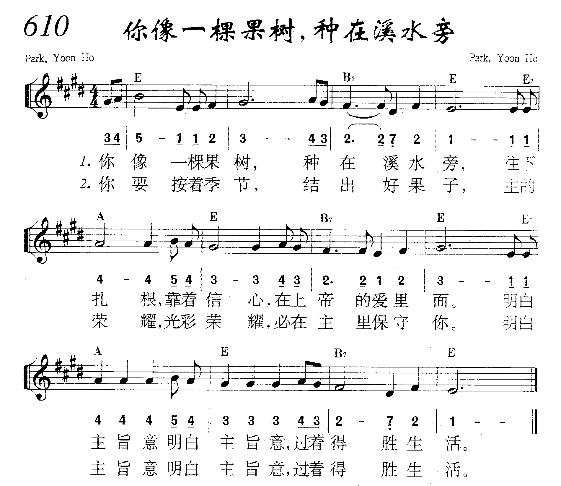 你像一棵果树，种在溪水旁 第 1 页