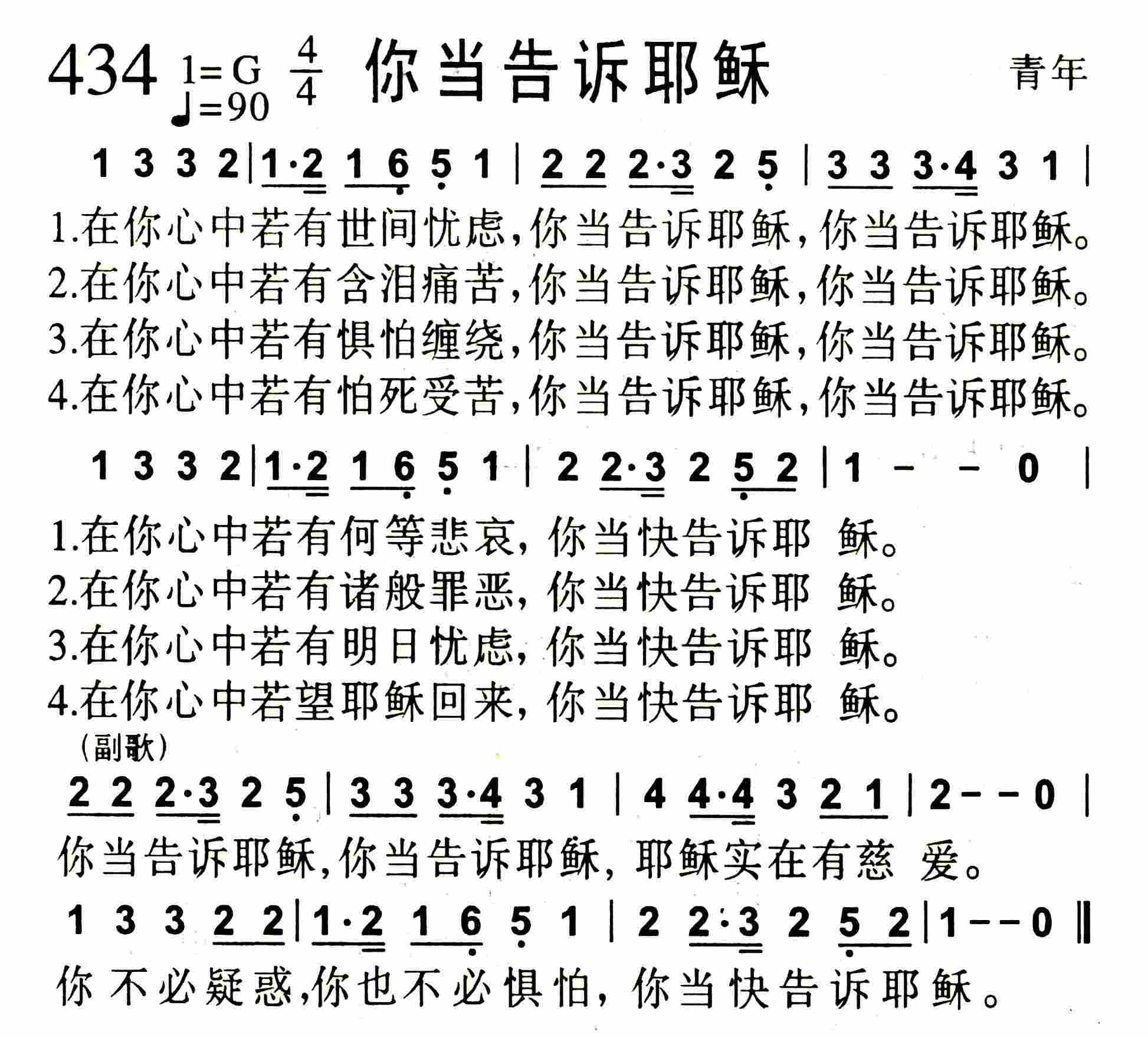 你当告诉耶稣 第 1 页