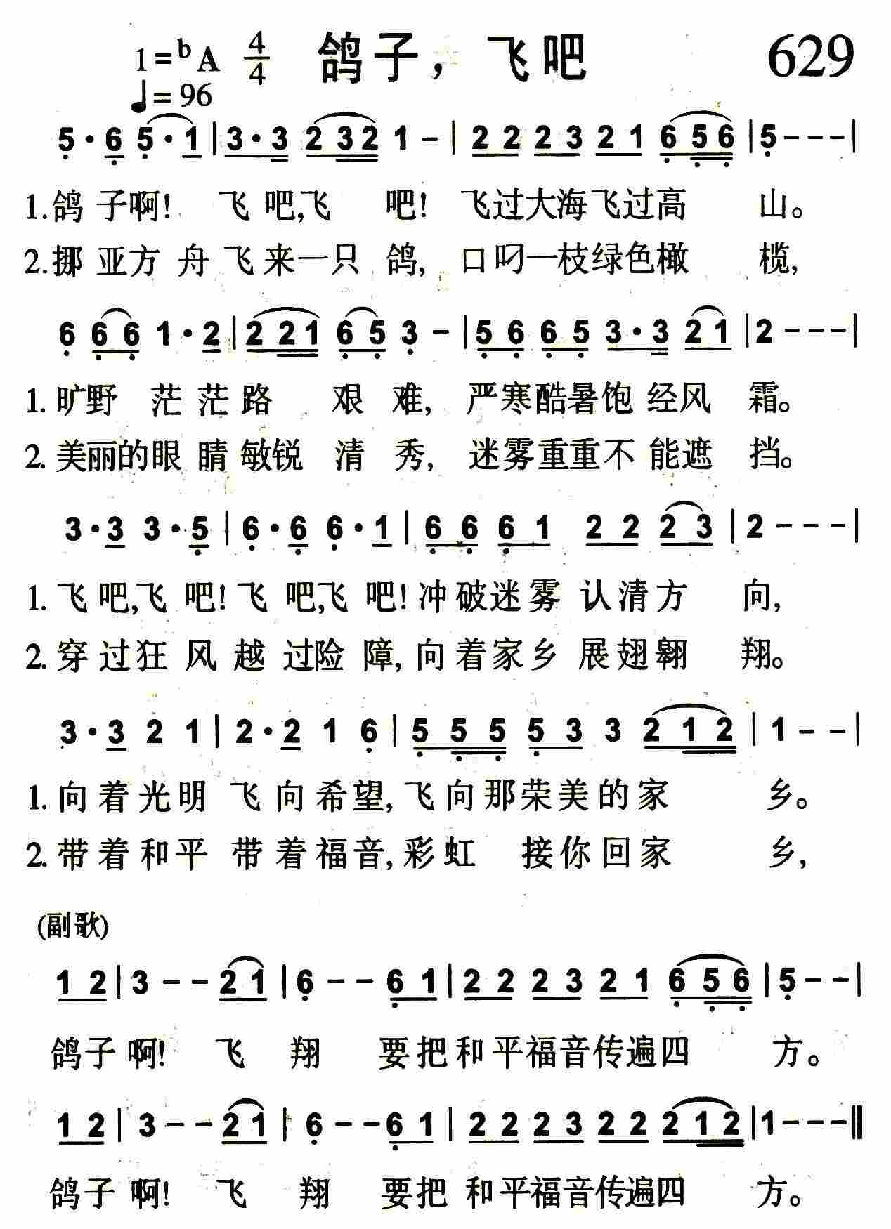 鸽子，飞吧 第 1 页