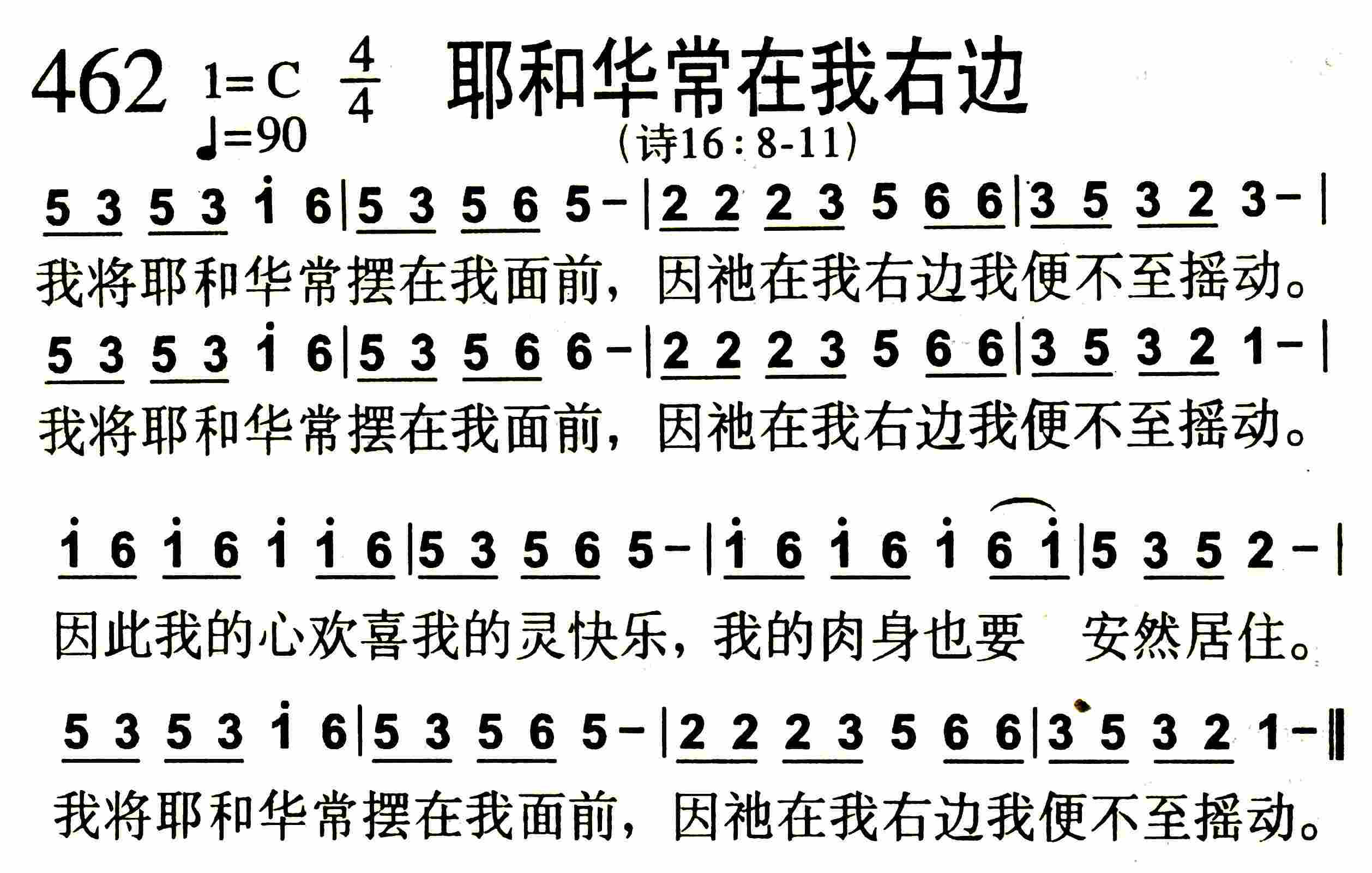 耶和华常在我右边 第 1 页