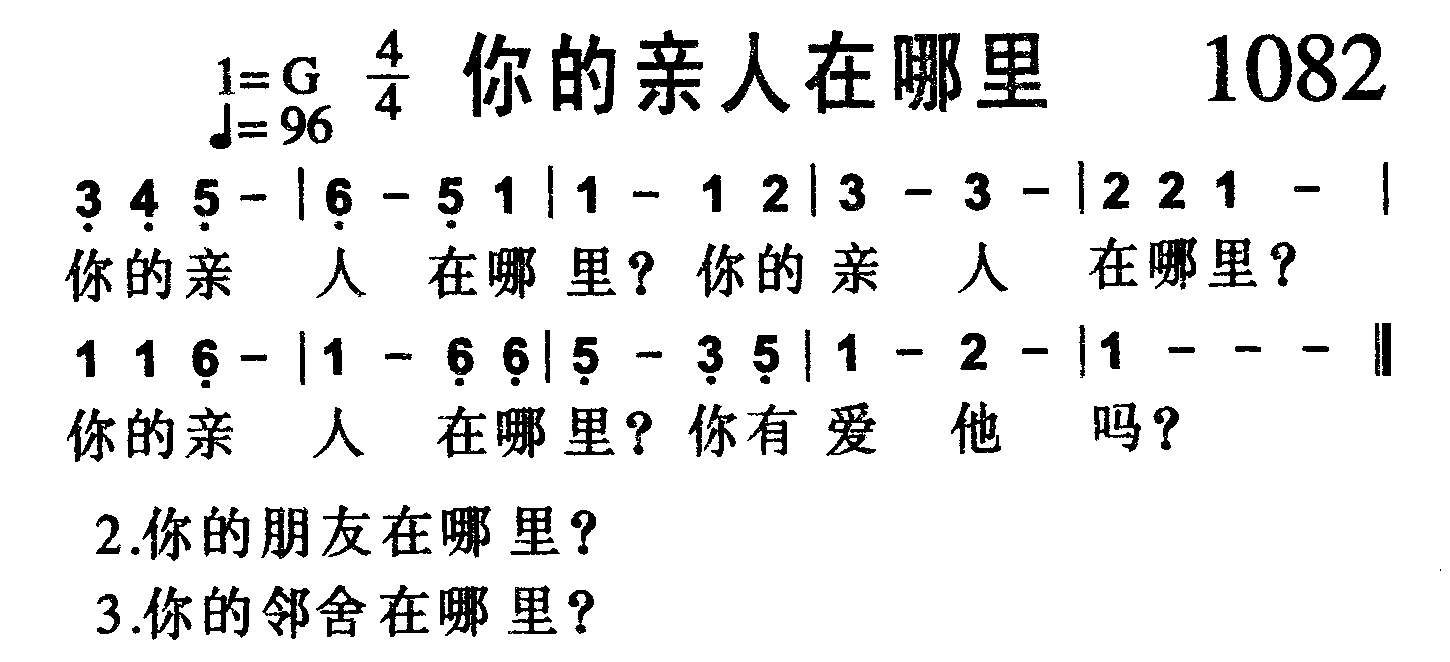 你的亲人在哪里 第 1 页
