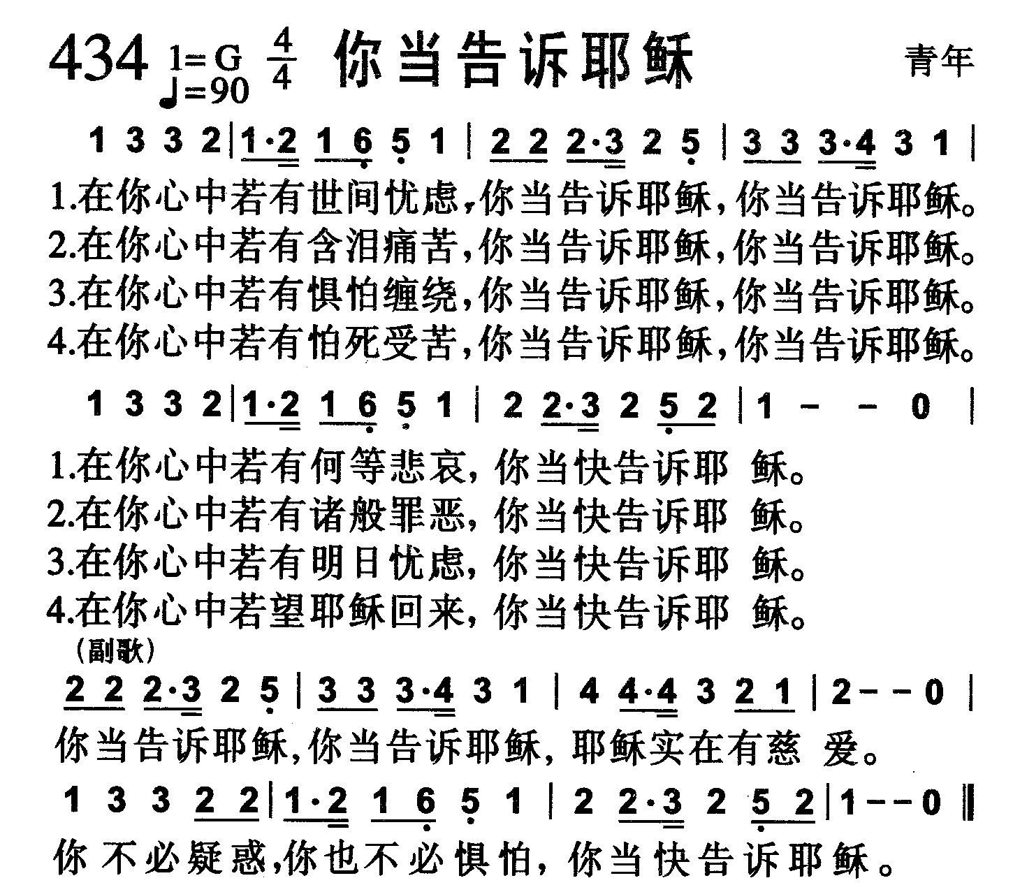 你当告诉耶稣 第 1 页